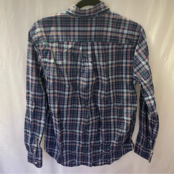 Polo Ralph Lauren Button-Down Plaid Blue Dress Shirt Boy Youth Size XL (18-20) - Picture 6 of 12